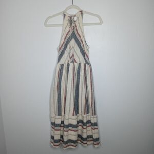 Listicle strip sleeveless dress size small